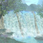 Mighty Waterfall Landscape