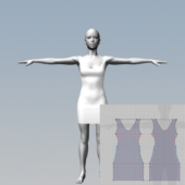 Short Dress Girl Mannequin