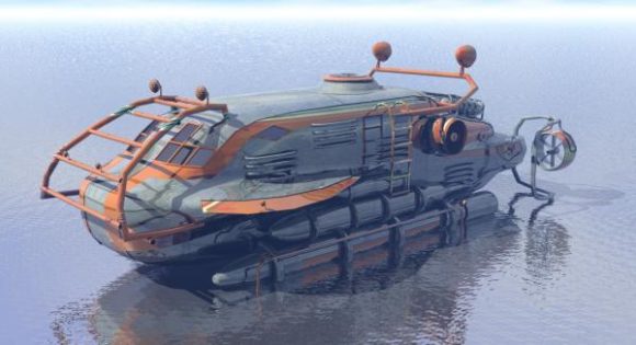 Cartoon Mini Submarine