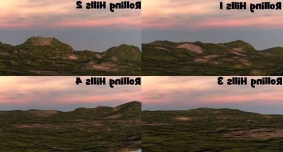 Sunset Hill Terrain Landscape