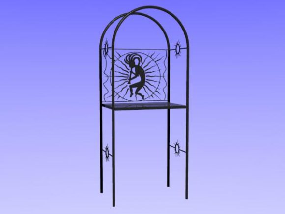 Curved Stand Wrought Iron