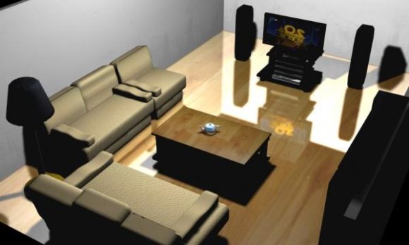 Room With Sofa And Coffee Table