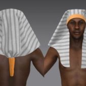 Egyptian Nemes Pharaoh Character