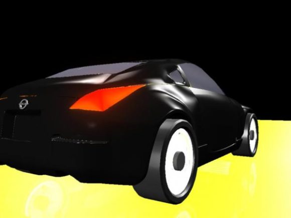 Black Nissan 350z Sports Car