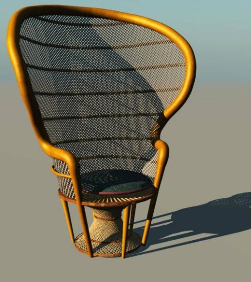Peacock Chair Rattan Material