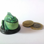 Fat Lizard With Coin