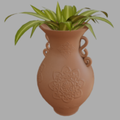 Terracotta Fern Plant Potted