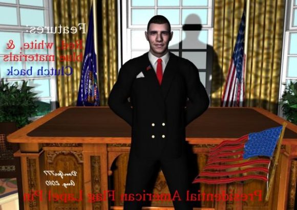 President Security Man Character