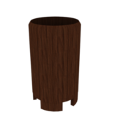 Wood Trash Bin
