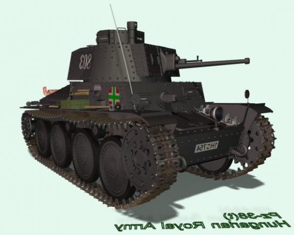 Military Pz38 Tank