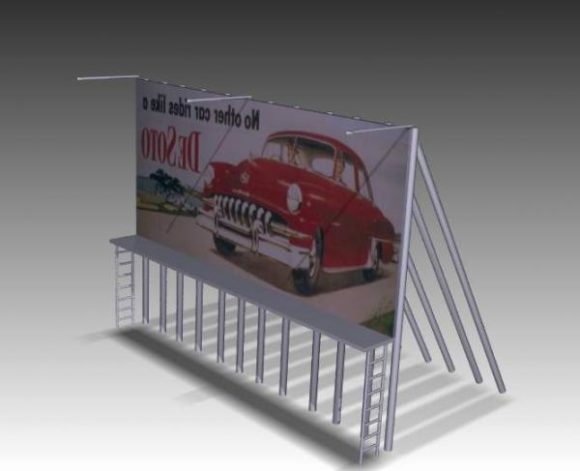 Roof Billboard With Frame