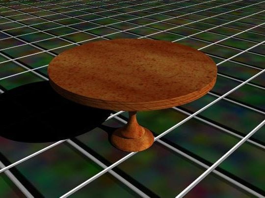 Round Shape Wood Table