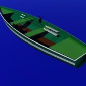 Rowboat Green Painted