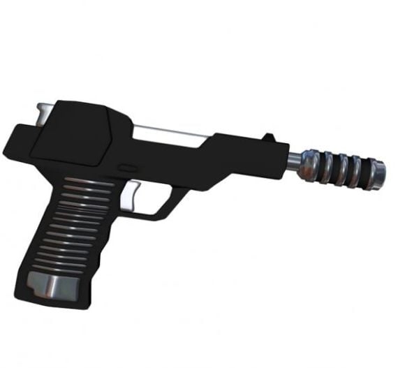 Acoustic Gun Weapon, Gun 3D Model - .Obj - 123Free3DModels