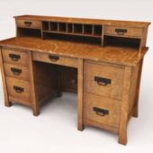 Wood Teller Desk