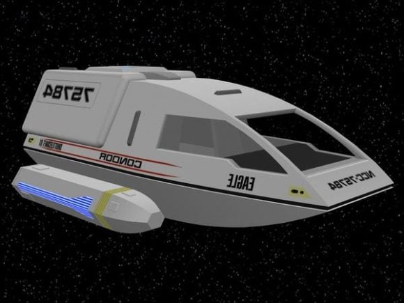 Shuttlecraft Futuristic Spaceship