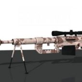 Sniper Rifle Gun With Camo