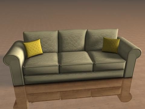 Fabric Sofa Three Seats