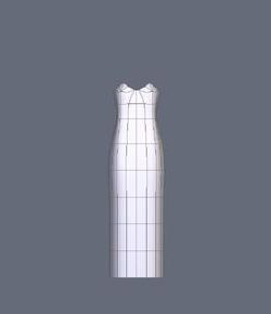 Fashion Dress Low Poly