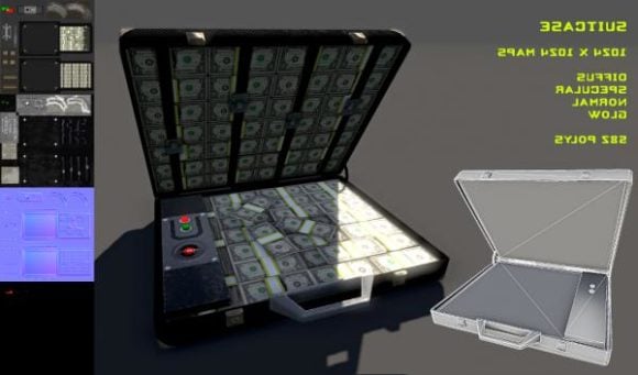 Money Suitcase With Bomb