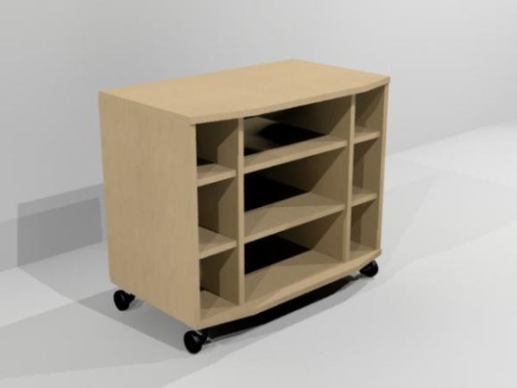 Tv Table Shelf With Wheels