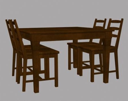Wood Table And Chairs