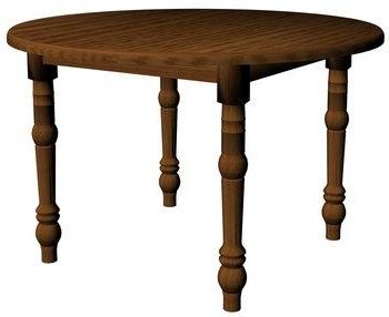 Antique Table Round Leg