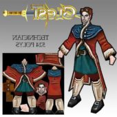Medieval Cartoon Character For Game