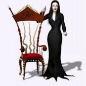 Witch Girl With A Chair