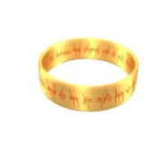 Golden Ring Carved Text