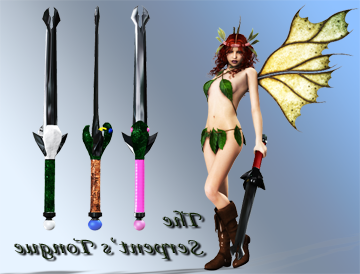 Elf Wing Girl With Weapon
