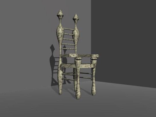 Throne Chair Carved Frame