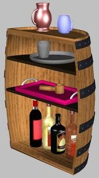 Bar Shelf In Barrel