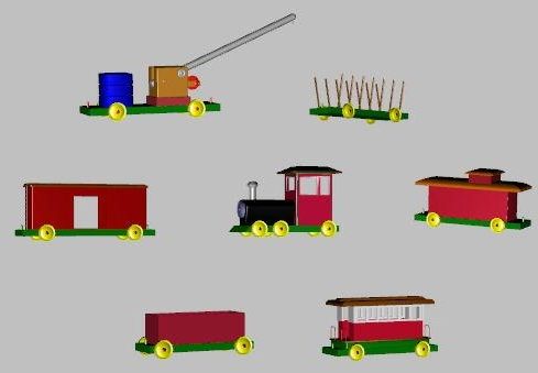 Kid Toy Train Collection