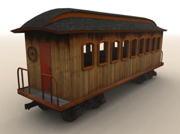 Vehicle Vintage Wood Train