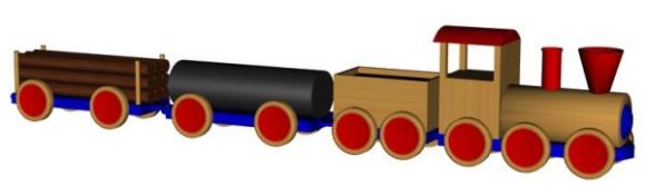 Wood Toy Train For Kid