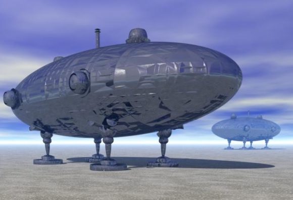 Transport Spaceship Sci-fi Vehicle