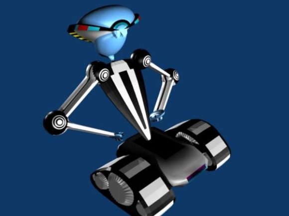 Scifi Wheel Robot
