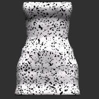 Tube Dress Silver, Dress 3D Model - .Obj - 123Free3DModels