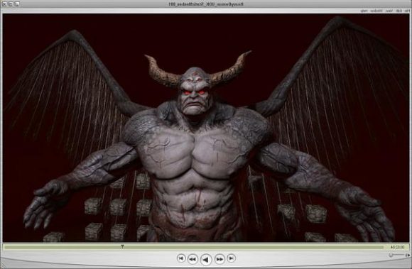 Daemon Monster Character With Horn