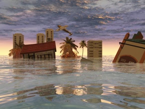 Underwater City After Disaster