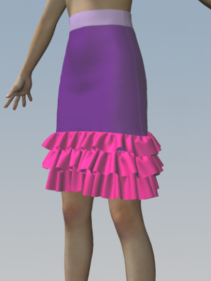 Ruffled Skirt Girl Mannequin
