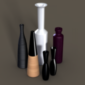 Vase Bottle Ceramic Set