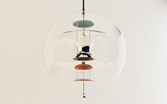 Glass Sphere Globe Lamp