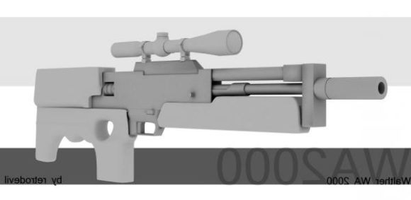 Sniper Rifle Gun Wa2000