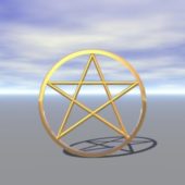 Pentagram Circle Shape
