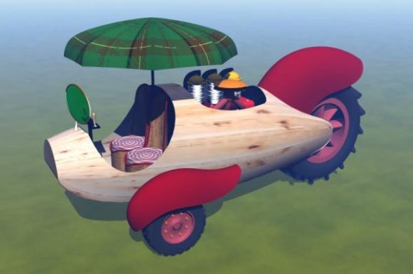 Fly Car Wooden Toy