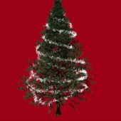 Decorative Christmas Tree With Tinsel