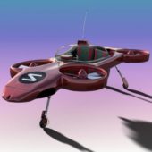 Sci-fi Drone Plane Concept