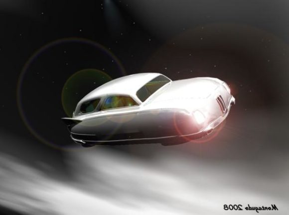Air Car Futuristic Vehicle